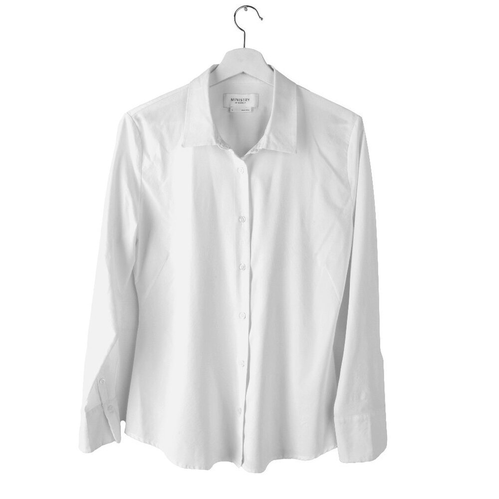 MINISTRY OF SUPPLY White Shirt Women Button-Down L